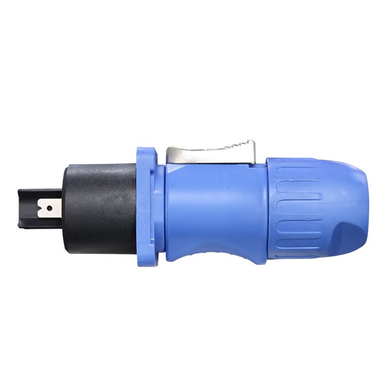 Indoor Three-core Electrical Aviation Plug Connector 20A For Led Screen Network Connection